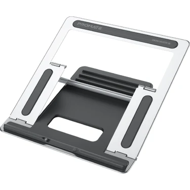 Promate Deskmate-5 Silver- Notebook Laptop Standı Ayarlanabilir Çok Açılı Şık