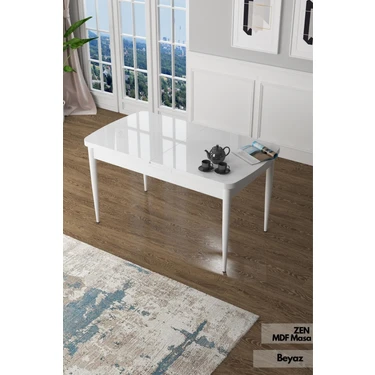 Canisa Concept Canisa  Zen Serisi   Mdf Açılabilir Mutfak Masası, Yemek