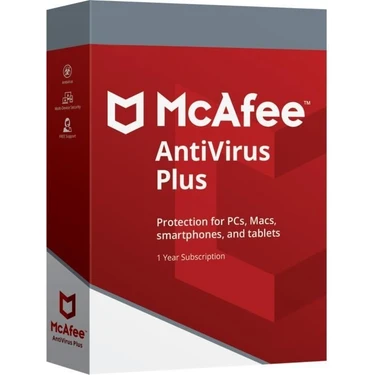 Mcafee Antivirus Plus  1 Pc 1 Yıl Aktivasyon Kodu /