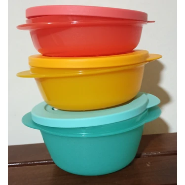 Tupperware 3'lü 400 ml & 600 ml & 800 ml Mikro Kap Seti Fiyatı Tupperware 3'lü 400 ml & 600 ml & 800 ml Mikro Kap Seti Fiyatı