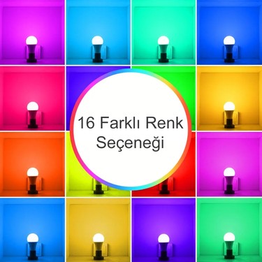 Infoled Dim Ozellikli 9w Led Uzaktan Kumandali Rgb Ampul Fiyati