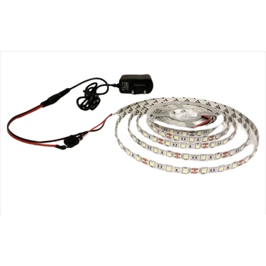 BVS Mutfak Dolabı Için Beyaz Şerit LED + 12V Adaptör Tak Çalıştır Aç Kapa Anahtarlı 3 Çip 3