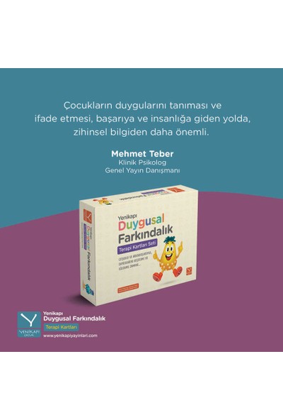 Yenikapı Duygusal Farkındalık Terapi Kartları Seti + Klinik Psikolog Mehmet Teber Duygu Farkındalığı Özel Söyleşi Programı