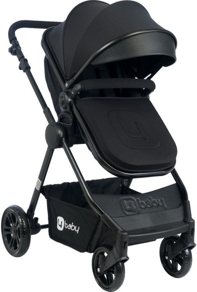 4 Baby Cool Siyah Travel Sistem Bebek Arabası AB482Y Babydoor