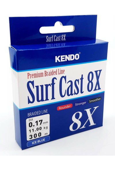 Kendo Surf Cast 8x Fighting 300 mt Örgü Ip Misina ( Ice Blue)
