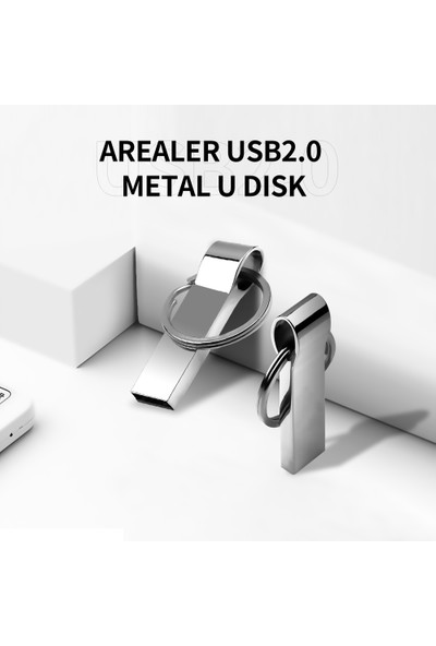 Arealer 32GB Usb2.0 Metal U Disk USB Flash Sürücü Taşınabilir (Yurt Dışından)