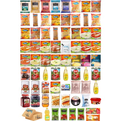 Ramazan Paketi Kumanya Ezrak Gıda Yardım Kolisi 71 Parça 60 nolu Paket