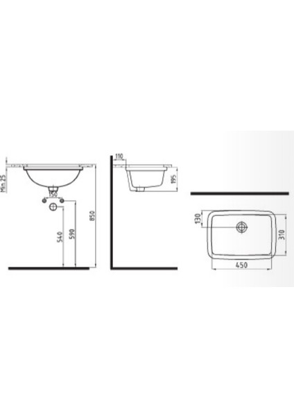 Ideal Standard Ceraline Lavabo Bataryası