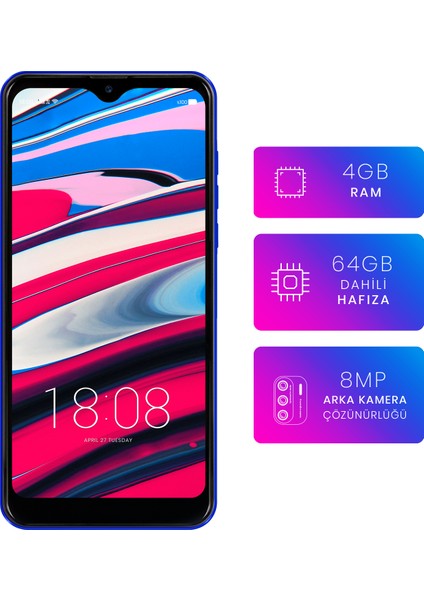 P13 Blue Max L 2022 64 GB (Reeder Türkiye Garantili) Mavi