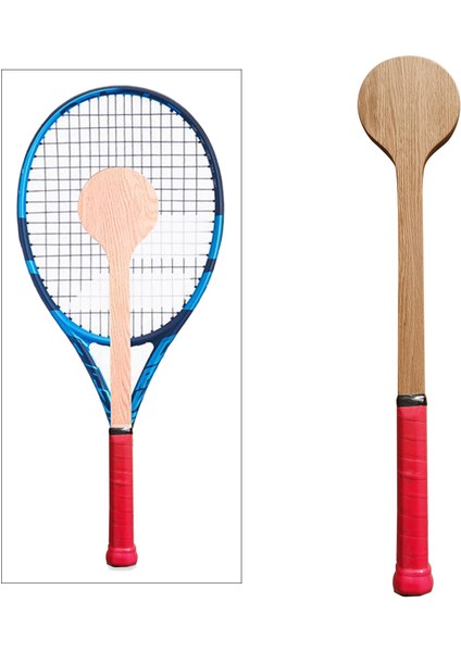 Tenis Tatlı Pointer Kaşık Ahşap Orta Tatlı Nokta Hit Eğitim Yarasa Dişli Kırmızı (Yurt Dışından)