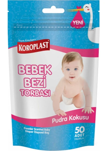 Bebek Bezi Toprbası Pudra Kokulu 50 Poşet 8690741309351