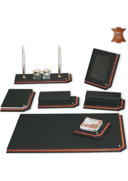 800-11 Brano Hakiki Deri ve Ağaç Kaplama Sümen Takımı