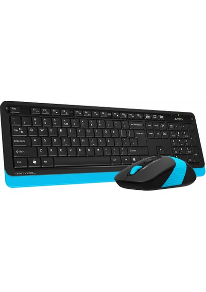 A4 Tech FG1010 Mavi Fstyler Türkçe Q 2,4ghz  Kablosuz Klavye Mouse Set