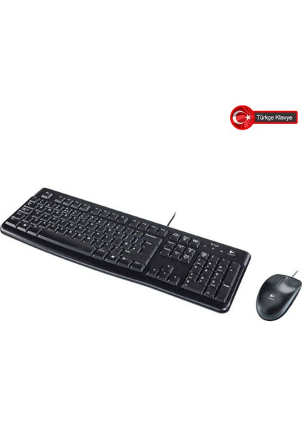 Logıtech MK120 USB Kablolu Klvye+Mouse (920-002560