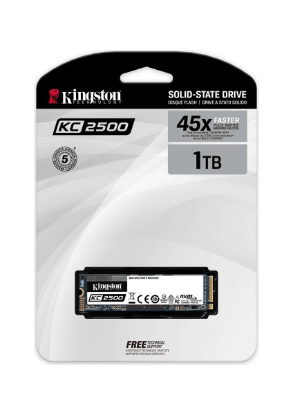 Skc2500M8-1000G Kc2500 1TB 3500-2900 NVMe PCIe M.2 SSD