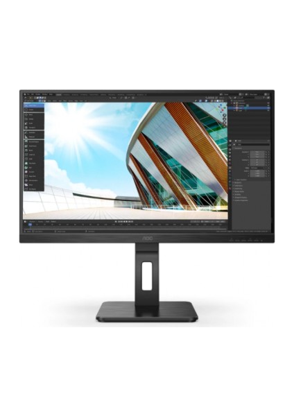 Aoc 27P2Q 27" 4ms, 75Hz, Full Hd, IPS Panel, Analog, Dvı, Hdmı, Dp, Usb, Pivot, Dahili Hoparlör Monitör