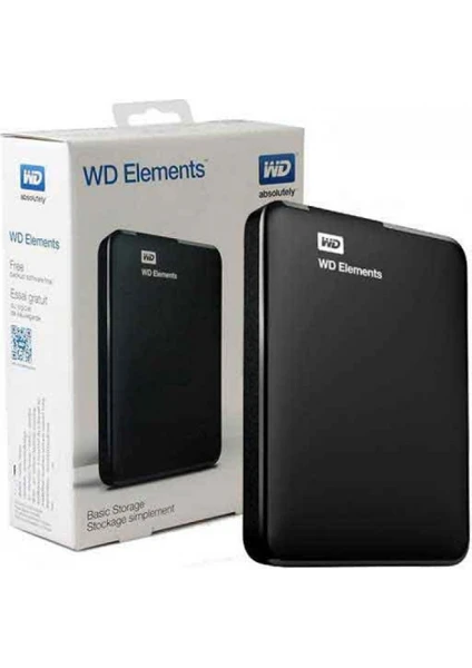 Wd Elements 2tb 2,5" Usb3,0 (BU6Y0020BBK), Harici Hdd, Siyah