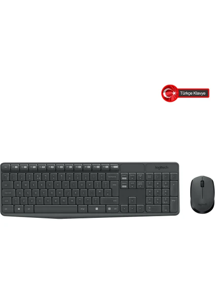 Logıtech MK235 Klavye+ Mouse Kablosuz (920-007925)