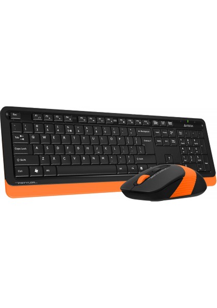 A4 Tech FG1010 Turuncu Fstyler Türkçe Q 2,4ghz  Kablosuz Klavye Mouse Set