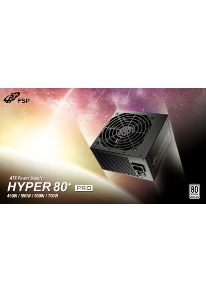 H3-550 Hyper Pro 550W Aktif Pfc  80+  Gaming Power Supply