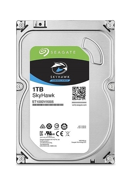 Skyhawk 3,5" 1tb 64MB ST1000VX005, 5900RPM, Güvenlik HDD