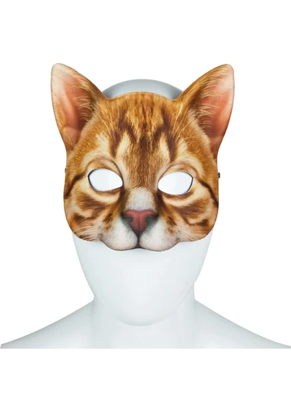 Sarman Kedi Kadife Cosplay Maske