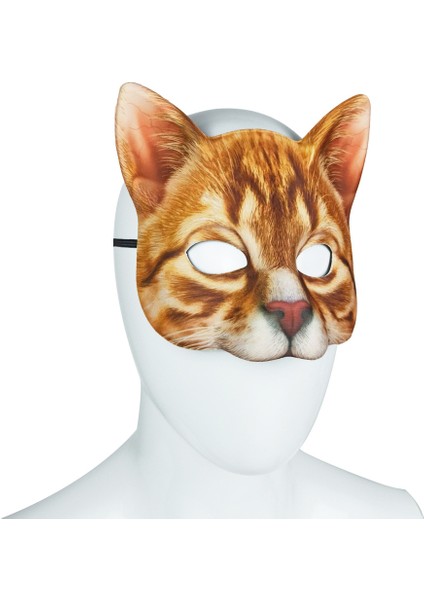 Sarman Kedi Kadife Cosplay Maske