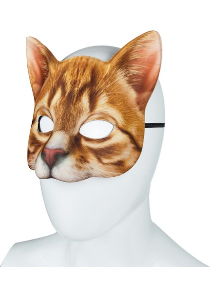 Sarman Kedi Kadife Cosplay Maske