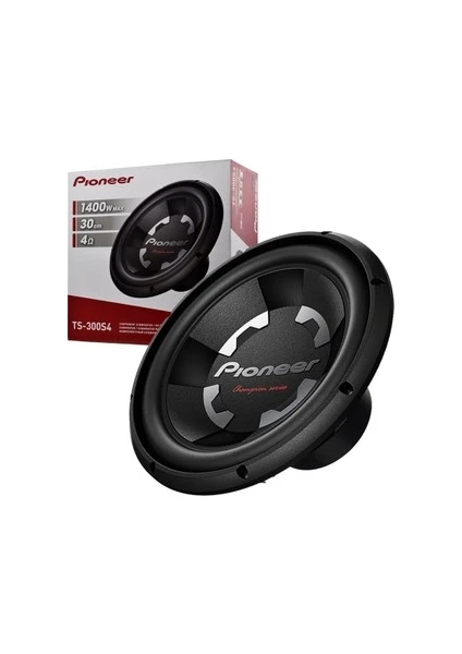 Pıoneer TS-300D4 1400W 4 Ohm 30 cm Subwoofer Çift Bobinli Hoparlör(Bas Hop)