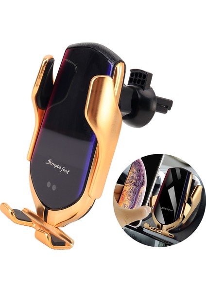 Araba Qc Hızlı Şarj Qi Standart Kablosuz Şarj Cep Telefonu Tutucu (Yurt Dışından) fiyatları