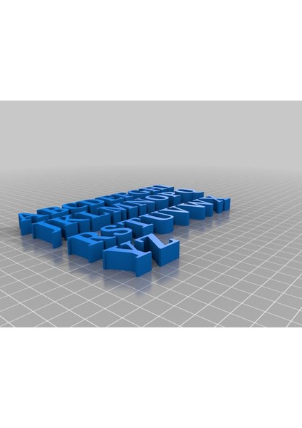 Alfabe Capitals V2 Plastik Aparat