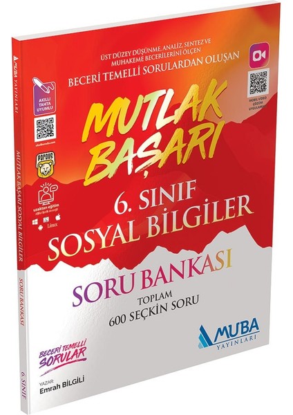 Muba Yayınları Mutlak Başarı 6. Sınıf Sosyal Bilgiler Soru Bankası