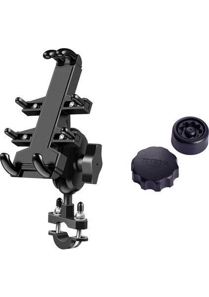 U Şekilli Motosiklet Telefon Tutucu 6.5-10.2 Cm-Siyah (Yurt Dışından)