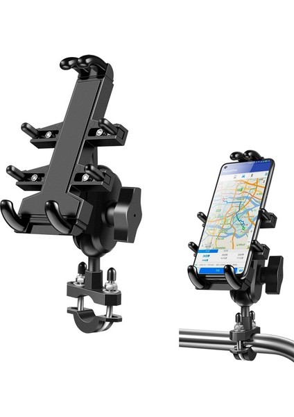 U Şekilli Motosiklet Telefon Tutucu 6.5-10.2 Cm-Siyah (Yurt Dışından) fırsatları