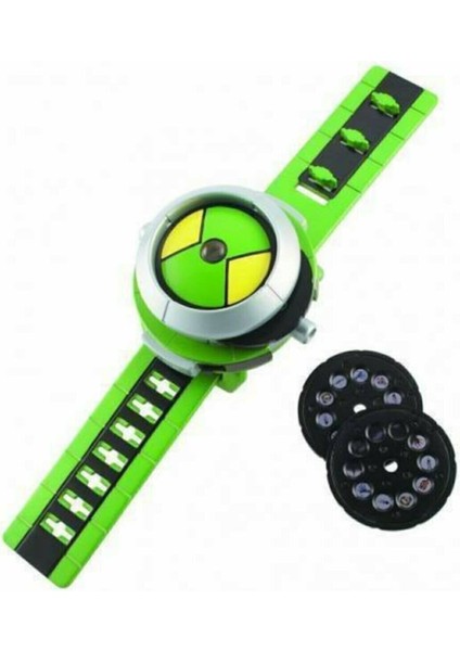 Ben 10 Projektörlü Saat Ben Ten Duvara Yansıtmalı Diskli Akıllı Saat
