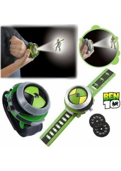 Ben 10 Projektörlü Saat Ben Ten Duvara Yansıtmalı Diskli Akıllı Saat fırsatları