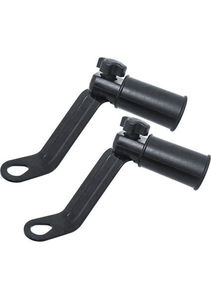 2 Adet Kolu Yükleme Transferi Çerçevesi Metal Motosiklet Dikiz Aynası Sabit Braketi-Siyah (Yurt Dışından)