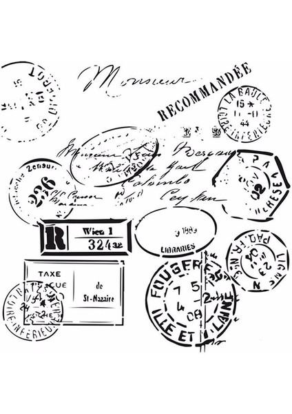 HDM11 Home Dekor Midi Stencil 25 x 25 cm