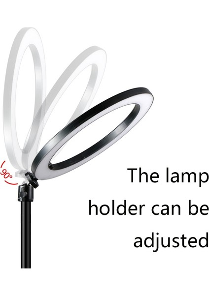 Lx-03 Telefon Canlı Destek 16CM Dolgu Işığı - Siyah (Yurt Dışından)