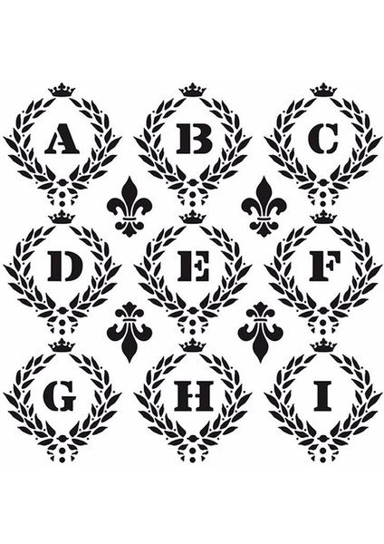 HDM14 Home Dekor Midi Stencil 25 x 25 cm