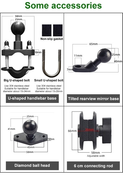 M10 Motosiklet Telefon Tutucu 6.5-10.2 Cm-Siyah (Yurt Dışından) fiyatları