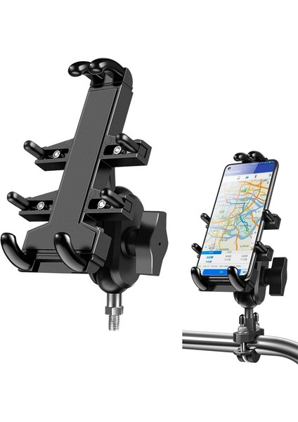 M10 Motosiklet Telefon Tutucu 6.5-10.2 Cm-Siyah (Yurt Dışından) fırsatları