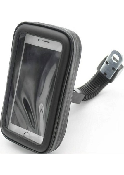 Motosiklet-Bisiklet Su Geçirmez Cep Telefonu Braketi 5.5 Inç-Siyah (Yurt Dışından)