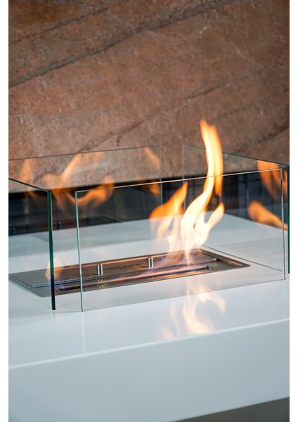 Petto Beyaz Bacasız Şömine fiyatları