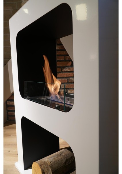 Camino Beyaz Bacasız Şömine modelleri