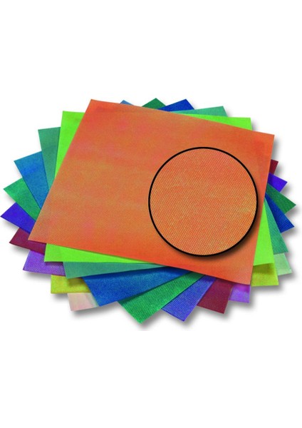 Yanar Döner Kağıt Kumaş Kabartmalı 14 x 14 cm