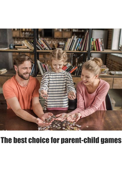 1000 Parça Yuvarlak Dolunay Eğitici Yapboz - Siyah/Gri (Yurt Dışından) fırsatları