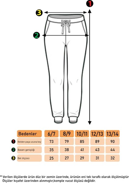 Toontoy Kız Çocuk Cepli Jogger Eşofman Alt