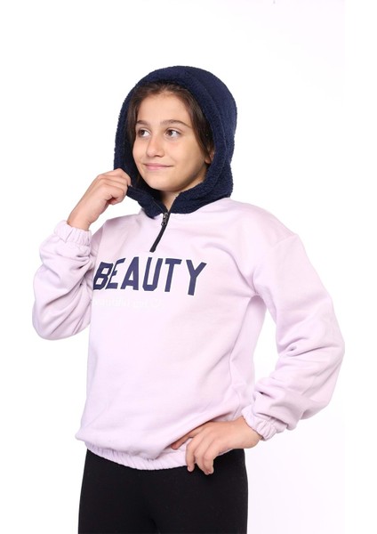 Toontoy Kids Toontoy Kız Çocuk Kapüşonlu Baskılı Sweatshirt