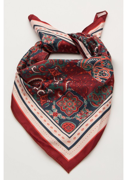 Çok Renkli Bordeaux Bandana